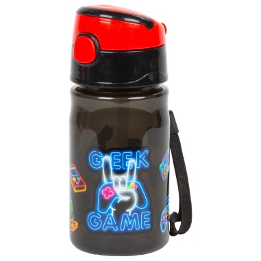 Sticla de apa pentru copii BackUp 330ml multicolor Geek Game