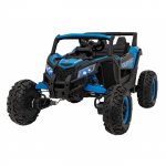 Atv electric cu telecomanda 4 x 4 Buggy Defend 106x75x59 cm albastru