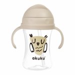 Cana de antrenament Akuku anti-varsare cu pai 300ml Owl