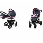 Carucior Largo 2 in 1 Grey Pink