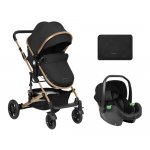 Carucior transformabil KikkaBoo 3 in 1 Amaia Black 2024