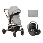 Carucior transformabil KikkaBoo 3 in 1 Amaia Light Grey 2024