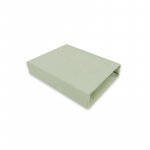 Cearceaf cu elastic MimiNu Jerse 120x60 cm olive