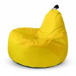 Fotoliu Updeco Puf Bean Bag tip Big Chill abstract galben