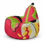 Fotoliu Updeco Puf Bean Bag tip Big Chill abstract jungle verde