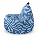 Fotoliu Updeco Puf Bean Bag tip Big Chill diamond blue