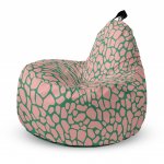 Fotoliu Updeco Puf Bean Bag tip Big Chill giraffe dusty pink