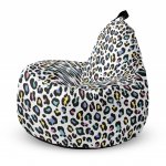 Fotoliu Updeco Puf Bean Bag tip Big Chill leopard pastel