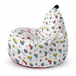 Fotoliu Updeco Puf Bean Bag tip Big Chill memphis tetris