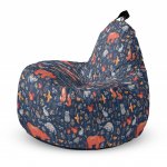 Fotoliu Updeco Puf Bean Bag tip Big Chill prietenii padurii