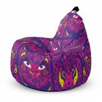 Fotoliu Updeco Puf Bean Bag tip Big Chill psihedelic