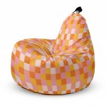 Fotoliu Updeco Puf Bean Bag tip Big Chill squares warm