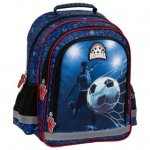 Ghiozdan pentru copii cu 3 compartimente 38x28x18 cm Derform Fotbal