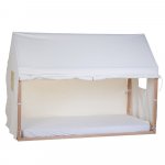 Husa cadru pat casuta Childhome 90x200 cm alb