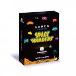 Jeleuri gumate Powerbears Space Invaders cu 20% suc din fructe, vit. C si vit. E 250g Gift Box