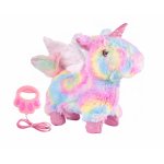 Jucarie Unicorn interactiv de plus cu lesa si accesorii Multicolor