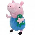 Jucarie din plus George cu dinozaur Peppa Pig 18 cm