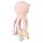 Jucarie senzoriala de plus Happy Sea Multiactivity giant octopus rose 49 cm