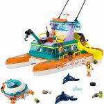 Barca de salvare pe mare Lego Friends