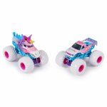 Set 2 masinute Monster Jam Sparkle Smash scara 1:64