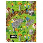 Mapa carton A4 cu elastic Pixel Kidea