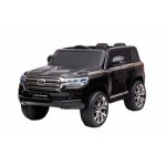 Masinuta electrica cu roti EVA si scaun din piele Toyota Landcruiser Black