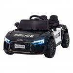 Masinuta electrica cu telecomanda Audi R8 Police negru