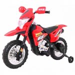 Motocicleta electrica Cross BDM0912 cu 2 roti ajutatoare 105x50x72 cm rosu