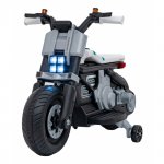 Motocicleta electrica Future QLS-805 cu 2 roti ajutatoare 88x46x56 cm alb