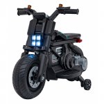 Motocicleta electrica Future QLS-805 cu 2 roti ajutatoare 88x46x56 cm negru