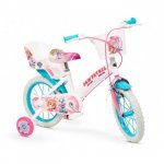 Bicicleta 14 Paw Patrol si casca de protectie fete