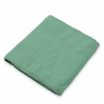 Paturica moale bebe New Baby cu multiple intrebuintari 60x60 cm din bumbac Green