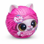 Jucarie de plus interactiva Pets Alive pisica cu accesorii supriza Smitten Kittens