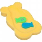 Reductor din burete New Baby pentru baie lungime 58 cm Maxi Bear Yellow