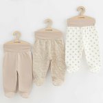 Set 3 piese pantalonasi New Baby Classic II beige marime 62