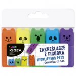 Set 5 evidentiatoare Kidea multicolor mini animals