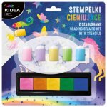 Set 5 stampile cu aplicatoare si sabloane Kdea multicolor