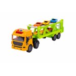 Set Camion transportor cu 5 masinute lumini si sunete