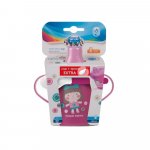 Set cana 250 ml Canpol Babies cu lingurita cadou roz