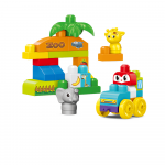 Set de constructie Steam Zoo distractiva cu 32 piese