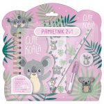 Set papetarie Derform jurnal cu lacat accesorii koala