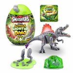 Mini ou surpriza Smashers cu peste 6 accesorii Dino Jurassic Light-Up