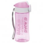 Sticla de apa pentru copii 400 ml plastic roz