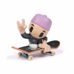 Pachet placa si figurina 9.6cm Tech Dech SK8 Crew sapca mov