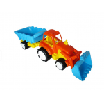 Tractor combinat cu excavator si remorca Super Burak Toys