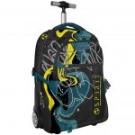 Troler Spirit pattern graffiti negru/galben 55x35x25 cm