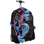 Troler Spirit pattern graffiti negru/roz 55x35x25 cm