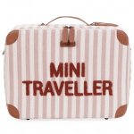 Valiza pentru copii Childhome Mini Traveller nude alb