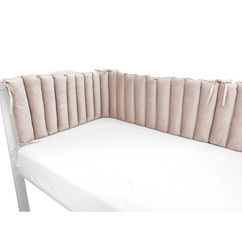 Aparatoare pentru patut MimiNu tip panou 180 cm Beige Pink - 3