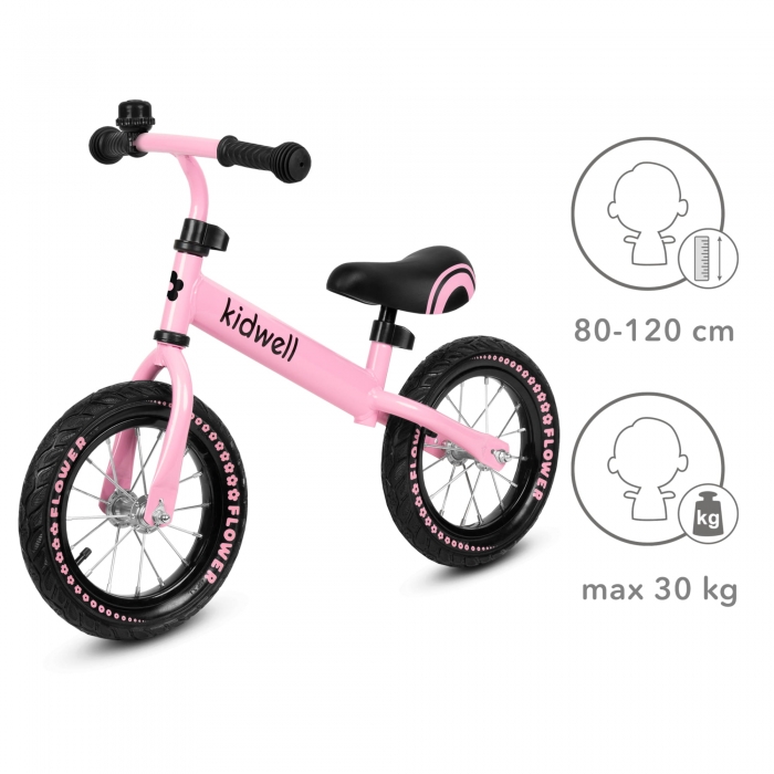 Bicicleta fara pedale Kidwell cruzer flower pink - 3 | YEO